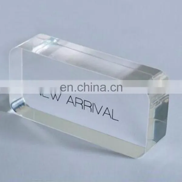 Clear Acrylic Block With Diamond Polish photo-5