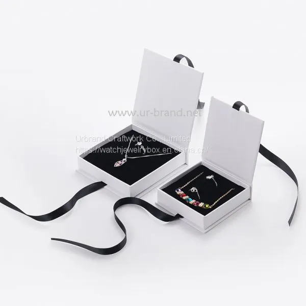 Factory Wholesale Customization Pearl Necklace Jewelry Box Jewelry Ring Necklace and Bracelet Packaging Box photo-5
