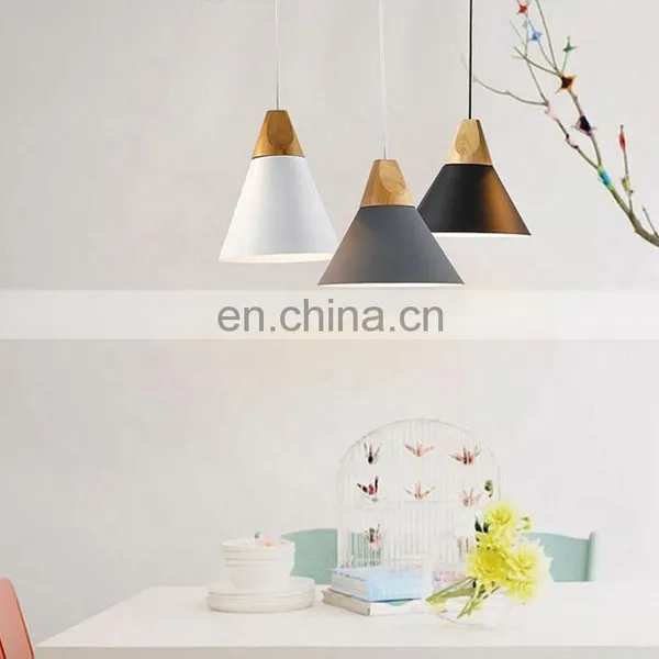 Hot Sale Zhongshan Lighting Factory Slope Pendant Lamps & Wooden Chandeliers Pendant Lights photo-5