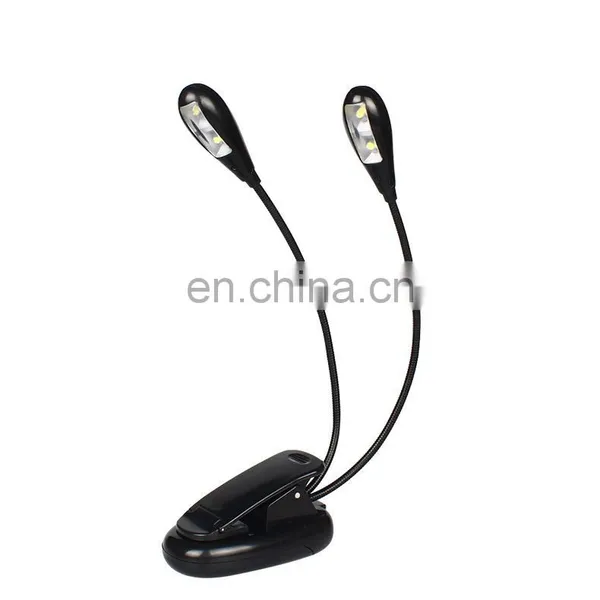 Music Stand Light, USB and AAA Battery Operated, Reading Lamp in Bed, 4 Brightness Levels, Clip on LED Book Lights photo-7