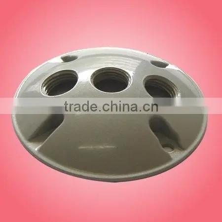 Lampholder Round Cover Kit, Gray 4 inch&lampholder