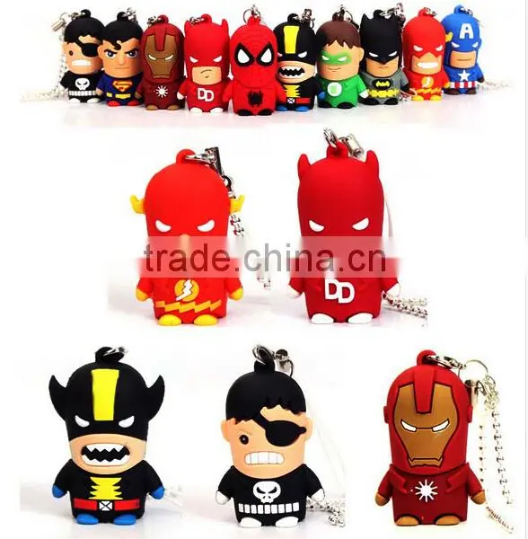 3D Cartoon USB The Avengers USB Stick,PVC The Avengers USB Flash Drive photo-3