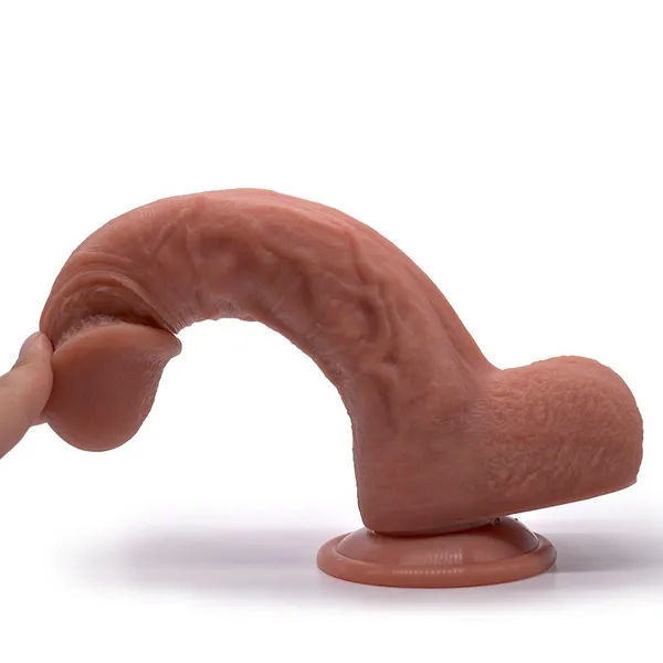 Simulation Penis Liquid Silicone Super Soft Female Masturbation Fake Penis Sex Toy photo-5