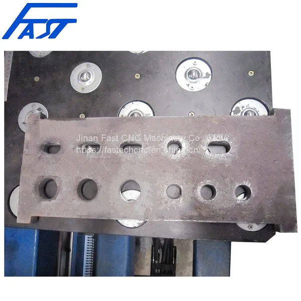 High Performance 1200Ton Punching Force CNC Hydraulic Punching Marking Machine For Connect Board Joint Plate Model CJ123 photo-5