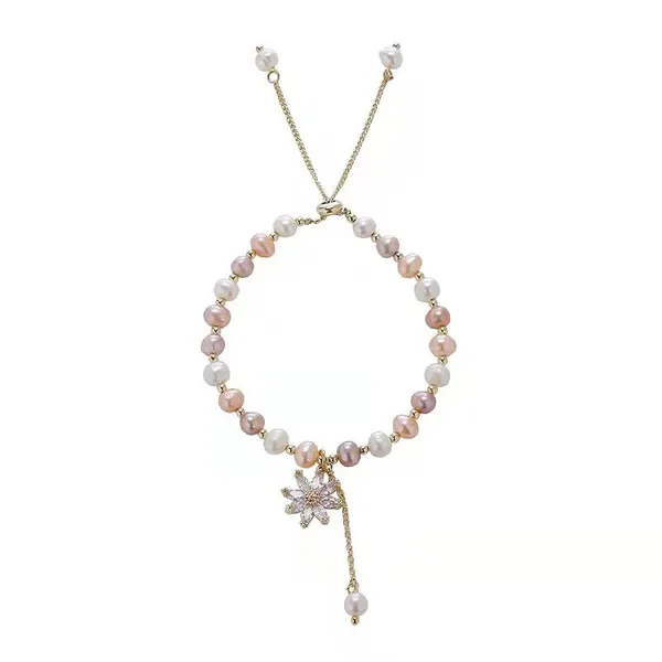 Pearl Daisy Bracelet
