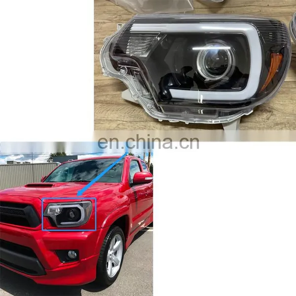 High Quality Front Light Modified Halogen/LED Head Lamp USA Version Headlight for Toyota Tacoma 2012-2015 photo-3