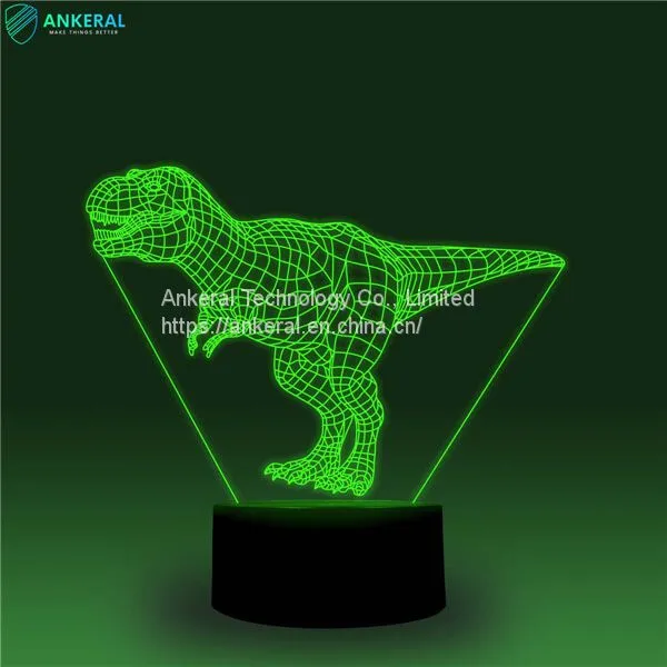 Dinosaur 3D Optical Illusion Lamp APP Control Best Price on Sale photo-4