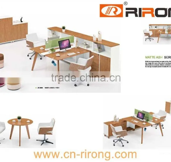 Side Tables For Living Room Simple Wooden Office Reception Table Design Reception Area Desk photo-2