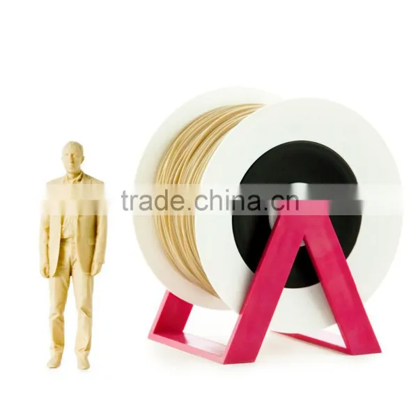 Pla 3d Printer Material Beige Filament With the New Spool Convertible Into a Coat Hanger. Spool Holder Included. photo-2