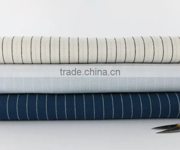 Stripe Fabric,yarn Dyed Fabric for Pants,linen Cotton Fabric photo-2