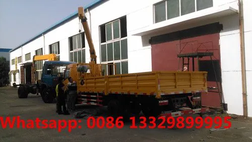 Dongfeng Duolika LHD/RHD 3.2 Tons Telescopic Crane Boom Mounted on Truck for Sale photo-4
