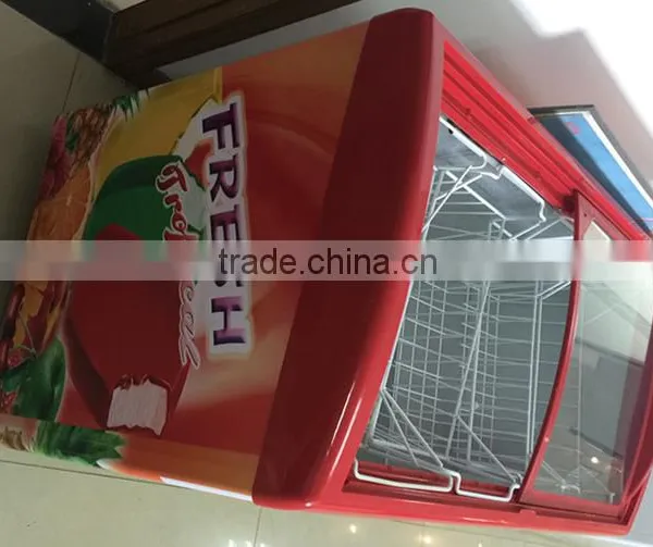 -18 Degree Sliding Glass Door Ice Cream Chest Freezer photo-3