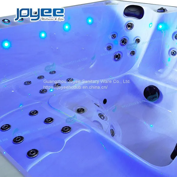 JOYEE Bubble Waterfall With LED Atmosphere Light Whirlpool Spa Massage Hot Tub photo-4