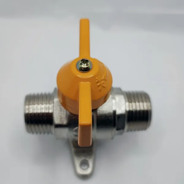 Double Outer Thread Base Ball Valve All Copper Gas Professional Valve Water Heater Switch photo-4
