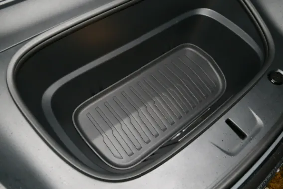 TPE Vacuum-Formed Frunk Liner Mat for 2025 Tesla Model Y Juniper - DZ25000900, Non-Slip Vertical Stripe Design