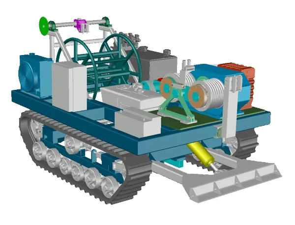 Mining Track Winch With Remote Control and Overload Protection for Safety Operations