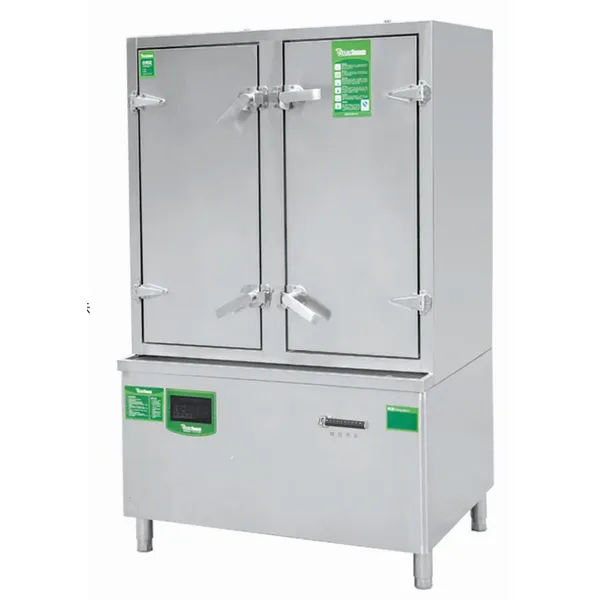 220V Commercial Induction Rice Steamer with 10L Capacity and Digital Timer
