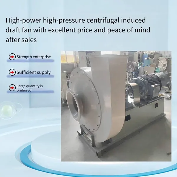 High Wind Pressure Type Anti-corrosion Centrifugal Fan, Made of Frp Material, Fiberglass Induced Draft Fan, Blower Material photo-5