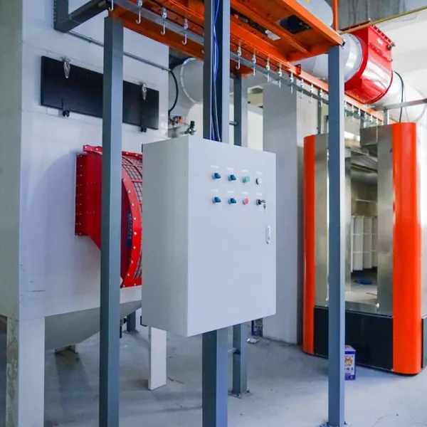 Powder Spraying Room With Stainless Steel Frame and PLC Control