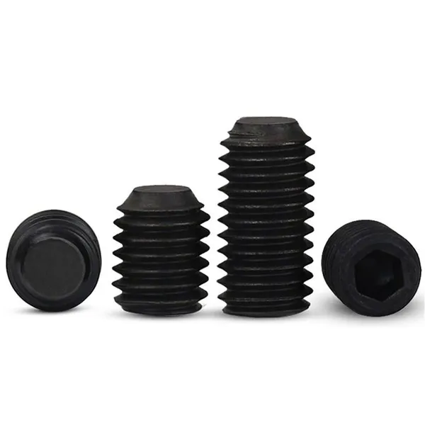 DIN 916 Nylon Patch Screw Carbon Steel Alloy Steel Hex Socket Set Screws With Cup Point photo-2
