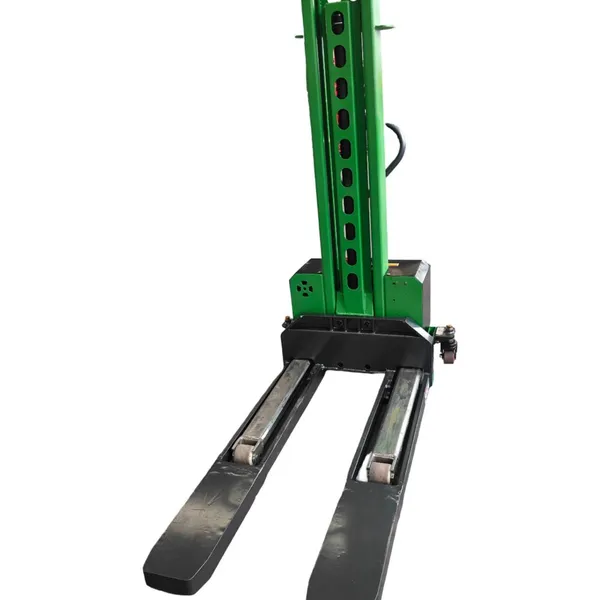 Portable Semi Electric Pallet Truck for Cargo Self-Loading Stacker With Capacities of 500kg 700kg 1000kg 1300kg Similar Forklift photo-2