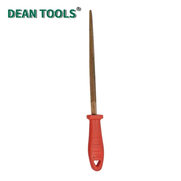 Non-Sparking Triangle File 300mm Length Non-Slip Handle,Spark-free Safety File, Beryllium Copper