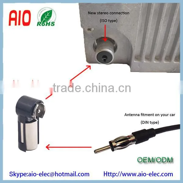 CB Car Radio Stereo Antenna Adapter Aerial Connector DIN to ISO Half-Plastic Shell DIN Connection High Quality Adapter photo-5