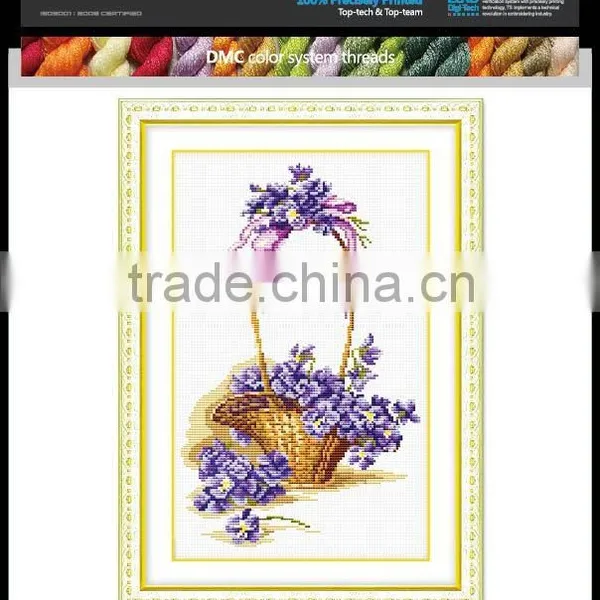 Flowers DIY Embroidery 100% Precisely Printed Cross Stitch Kits photo-3