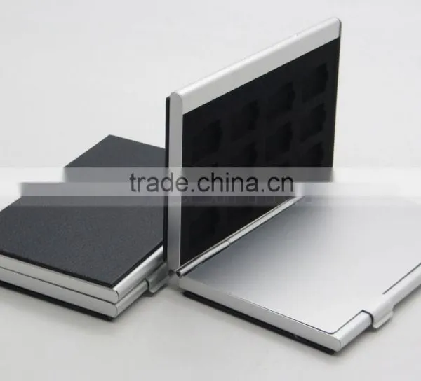 Leather Aluminum EVA 24 Micro SD TF Card Case Memory Card Storage Carrying Case Holder Protector photo-3