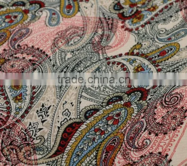2017 Spring Top Selling Women Blouse Soft 100%Rayon 60S*60S Dobby Print Fabric photo-5