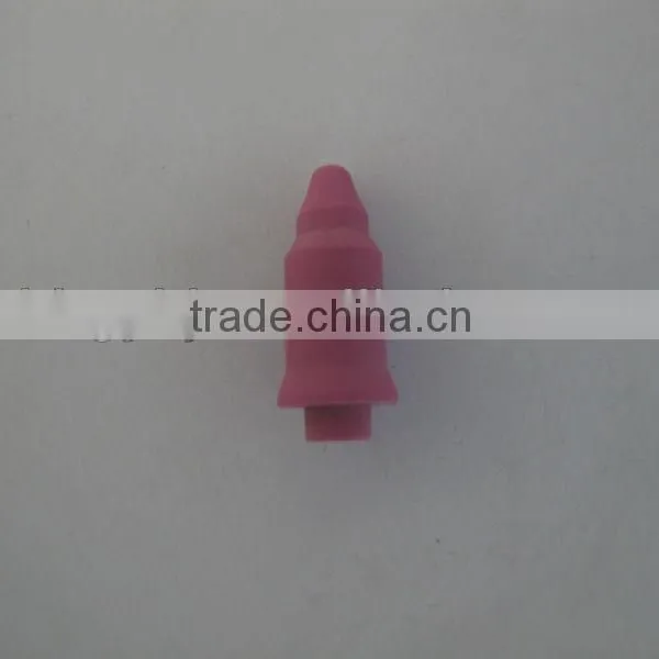 Welding ceramic located pin