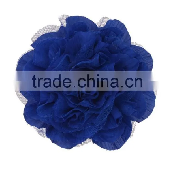 Crinkled Fabric Flower Fascinator Hair Clip/Barrettes photo-2
