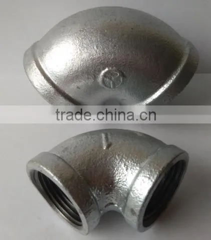 Hot Dipped Malleable Iron Pipe Fittings 90 Degree Elbow photo-3