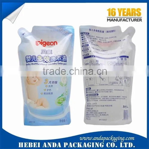 Liquid Stand up Pouch With Spout /plastic Water Bag /fruit Juice Packaging Bag photo-3