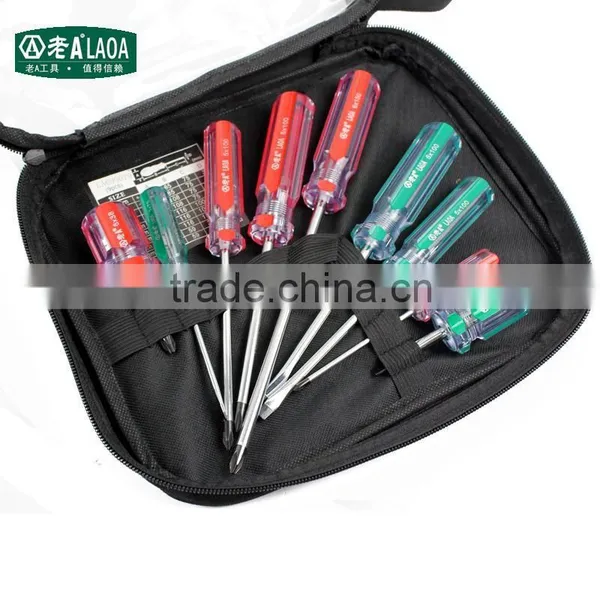 9pcs Colorful Transparent Handle Screwdriver Set Crossed and Slotted Screwdriver photo-6