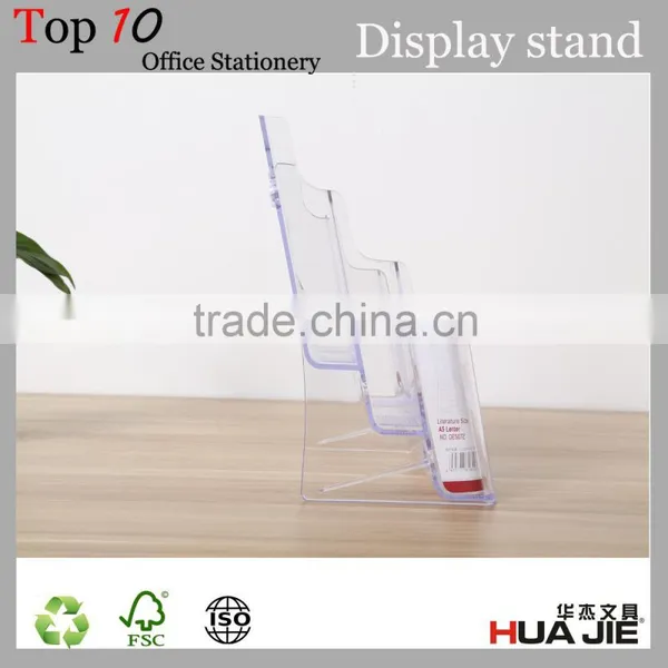 Three Layer Desktop Menu Display Stand A5 Brochure Holder photo-4