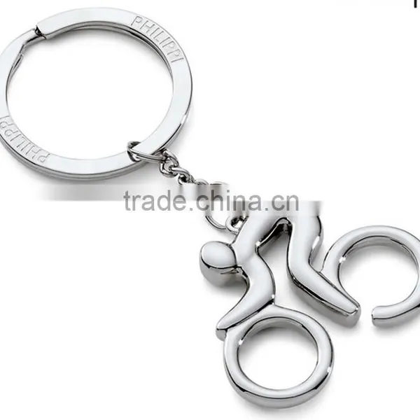 Custom Shaped Keychain Promotional High Quality Metal Skull 3d Keychain photo-3