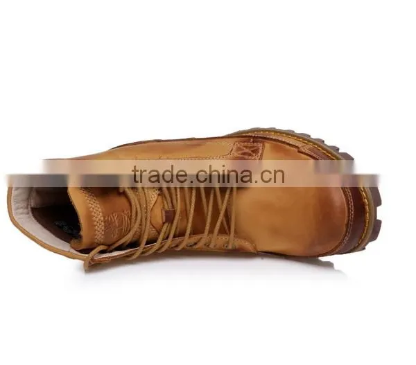 New Design High Cut Leather Men Shoes photo-3