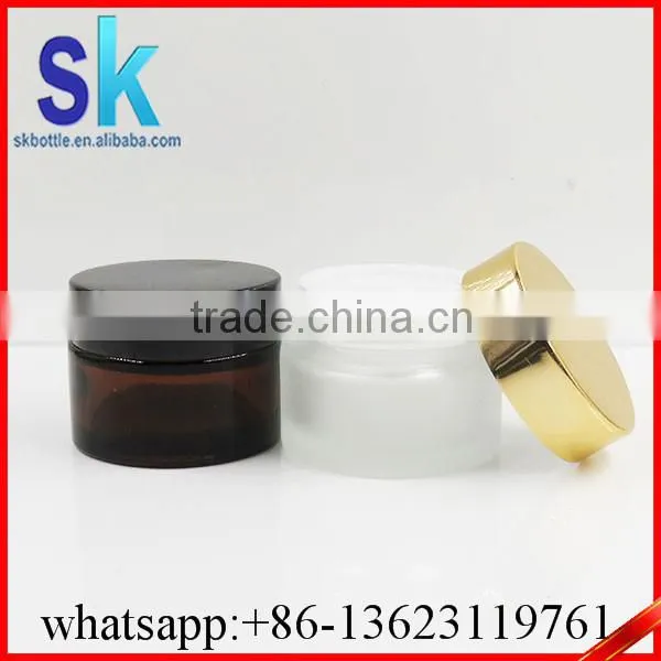 30g 50g Cosmetic Clear Glass Jar With Lids photo-2