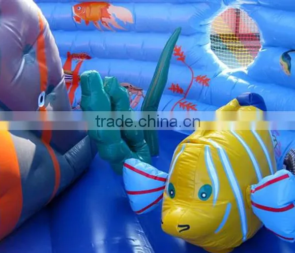 Sea World Bouncing Castle Inflatable for Toddler,fish Inflatable Jumping Castle Big Inflatable Bouncer Castle for Kids photo-5