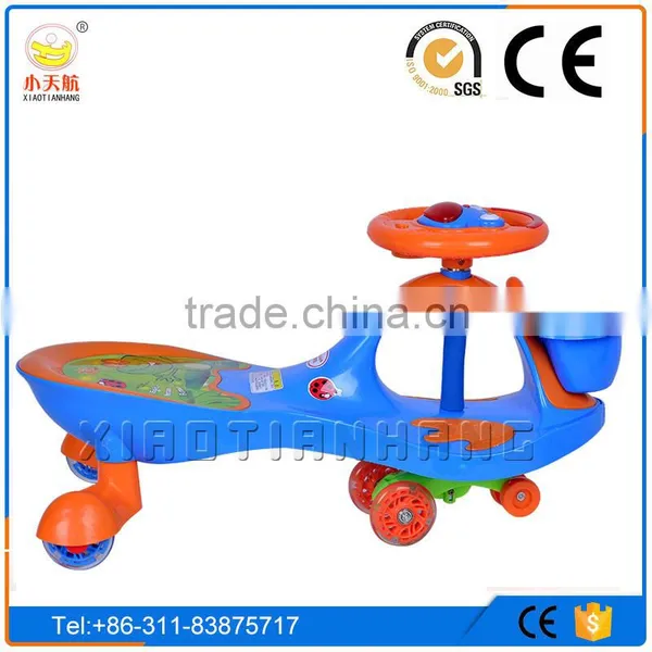 Simple Style Child Waggle Car With Mute PU Glittering Wheels, Passed CE, EN71, SGS Test, Kids Swaying Bike photo-3