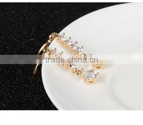 Cubic Zircon Ladies Jewelry Chain Design Earring photo-4