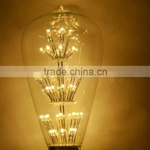 China Supplier Vintage Edison Bulb 3W E27 Led Filament Bulb photo-5