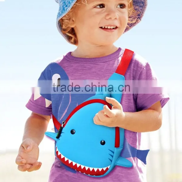 Wholesale Oem Bags Cute Shark School Bag Kid Backpack for Kindergarten Children China Manufacturer photo-3