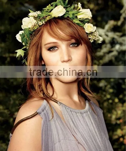 New Artificial Flower Crown Decorative Artificial Flower Crown Headband Flower photo-2