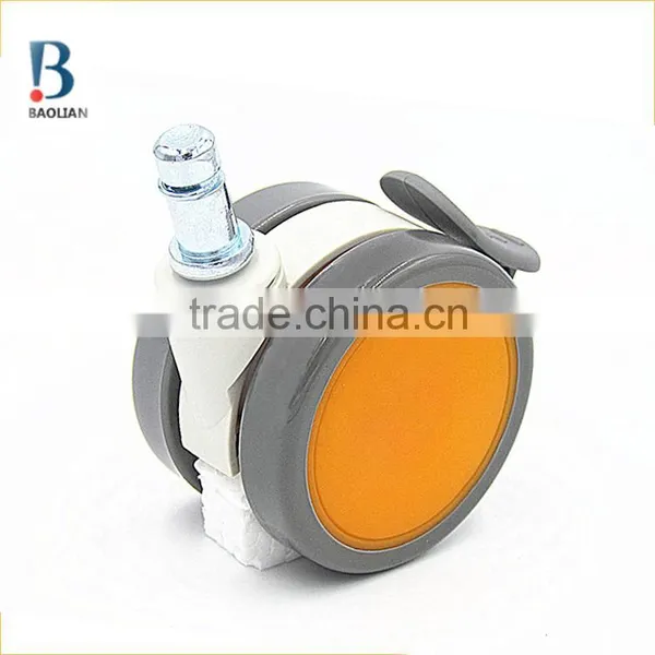 2015 China-made Discount Colorful Non-noise 64mm Orange ABS Material Casters for Air Cleaner photo-2