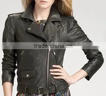 Women's Black Leather-look Fringed Fallaway Jacket,ladies Leather Jacket photo-6