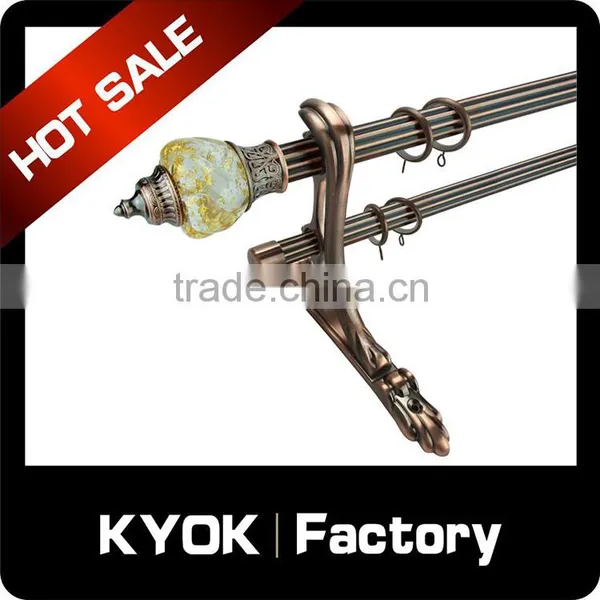 KYOK High Quality Cheapest Curtain Rod Bracket , Double Curtain Bracket photo-6