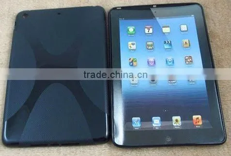 Soft X-shape Design TPU Gel Case for Mini Ipad 7"