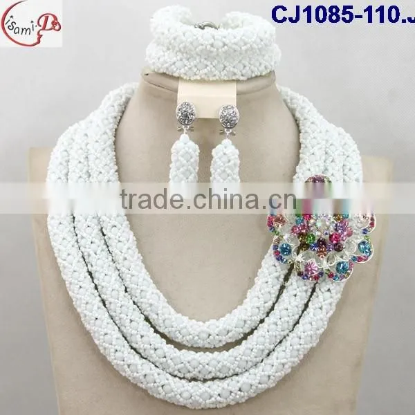 CJ1085 White Fashion and Newest Designed Ghigh Quality Material Beads Jewelry photo-6